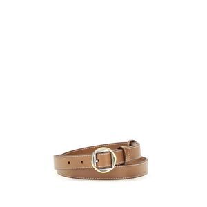 Jacquemus Beige Calf Leather Bos Taurus Thin Women's Belt